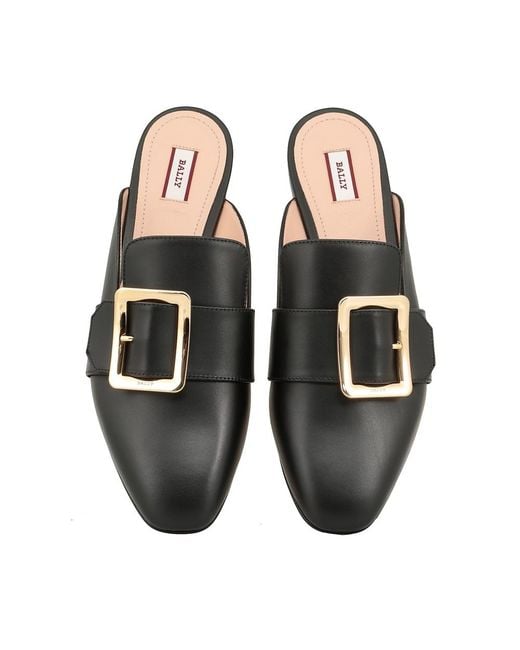 Bally Black Janesse Mules