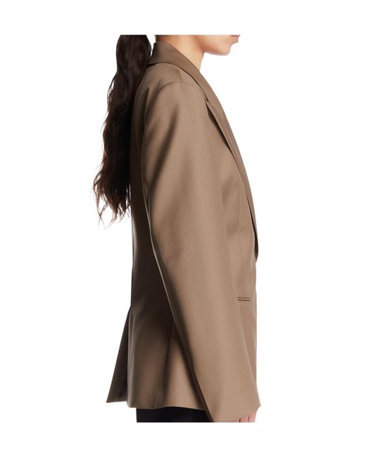 Rohe Brown Hourglass Double-Breasted Blazer