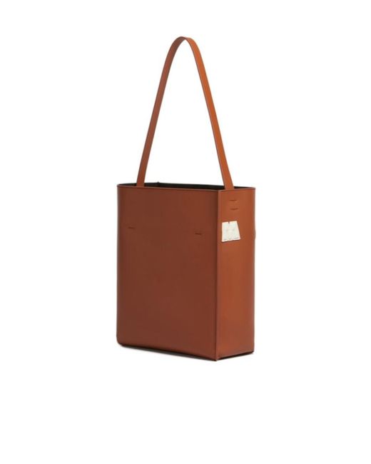 Marni Brown Museo Logo-Patch Small Shoulder Bag