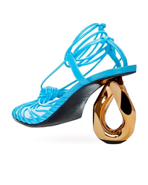 J.W. Anderson Blue Logo High-Heeled Sandals