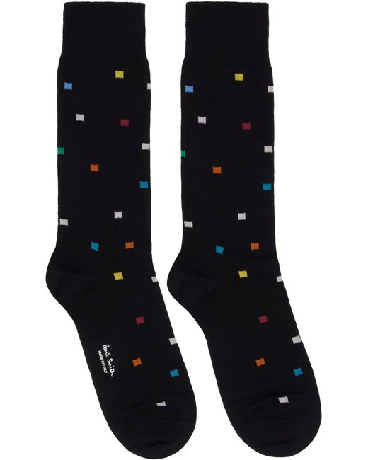 Paul Smith Black Three Pairs Of Signaure Mid-Calf Socks for men