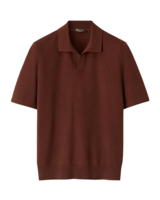 Loro Piana Brown Empire Polo Shirt for men
