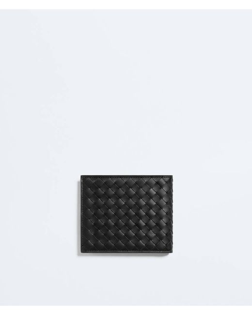 Bottega Veneta Black Intrecciato Piccolo Bi-Fold Wallet for men