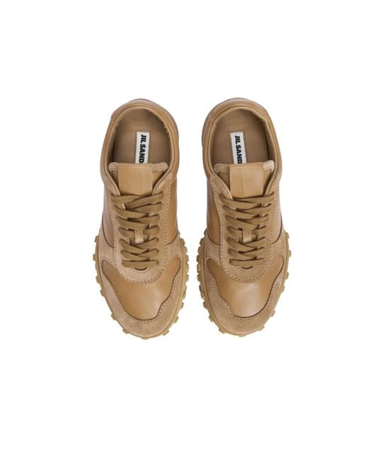 Jil Sander Brown Moon Sneaker