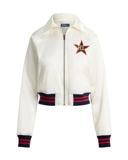 Ralph Lauren White Long-Sleeved Casual Jacket