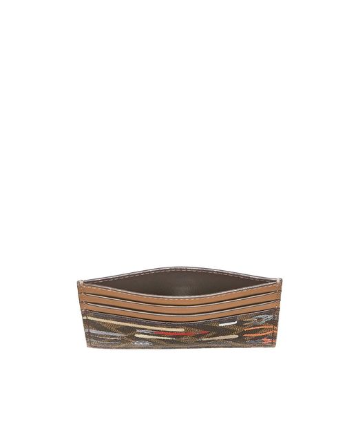 Fendi White Graphic Printed Cardholder for men