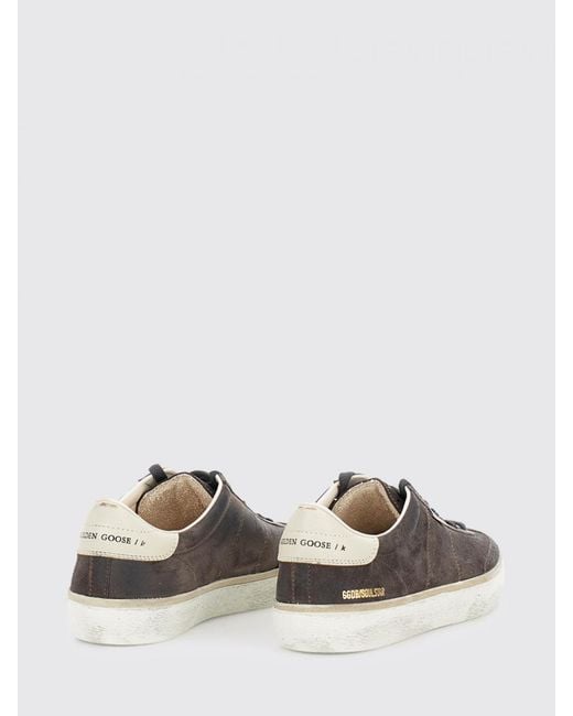 Golden Goose Deluxe Brand Brown Soul Star Lace-Up Sneakers for men