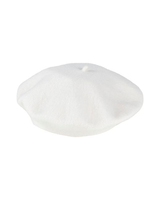Maison Margiela White Solid Wool Beret