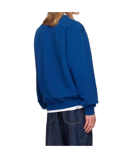 Helmut Lang Blue Long-Sleeved Knitwear for men