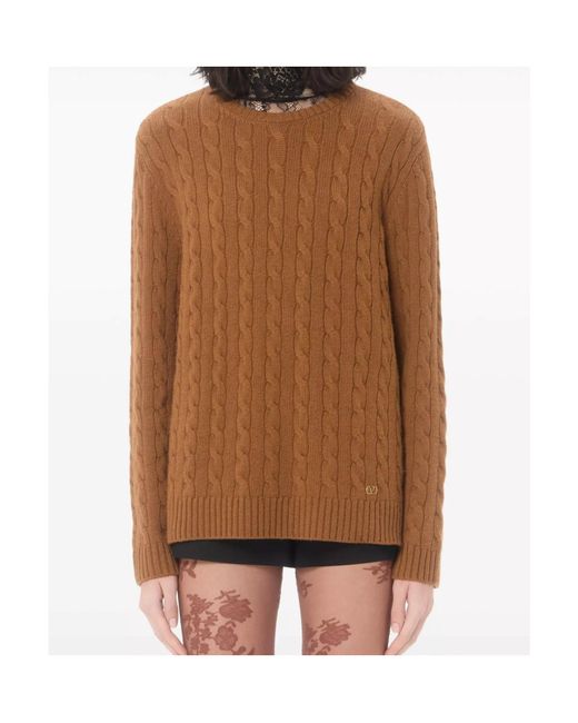 Valentino Brown Cashmere Jumper