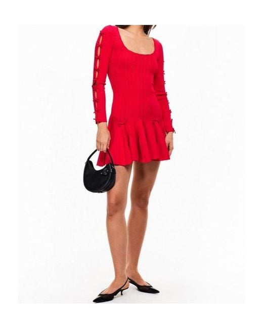 LoveShackFancy Red Seychelle Mini Dress