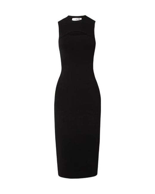 Victoria Beckham Black Vb Body Cut Knitted Dress