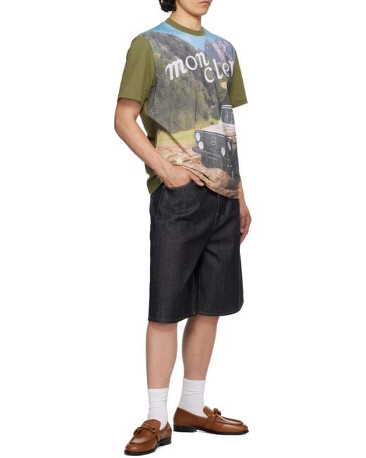 Moncler Gray X Mercedes-Benz By Nigo Printed Cotton T-Shirt for men