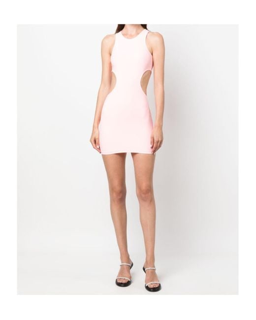 Reina Olga Pink Ruffled Dress