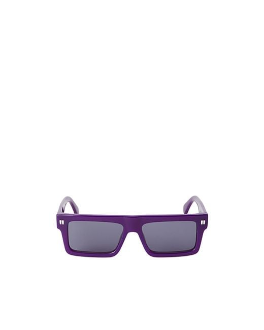 Off-White c/o Virgil Abloh Purple Full Frame Sunglasses for men