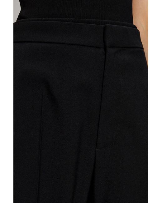 Alaïa Black Alaïa Gabardine Bermuda Shorts