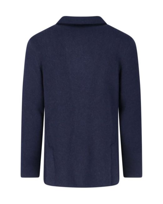 Lardini Blue Long Sleeve Single-Breasted Jacket for men