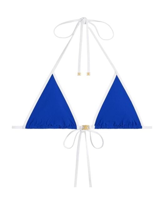 Céline Blue Triomphe Triangle Top