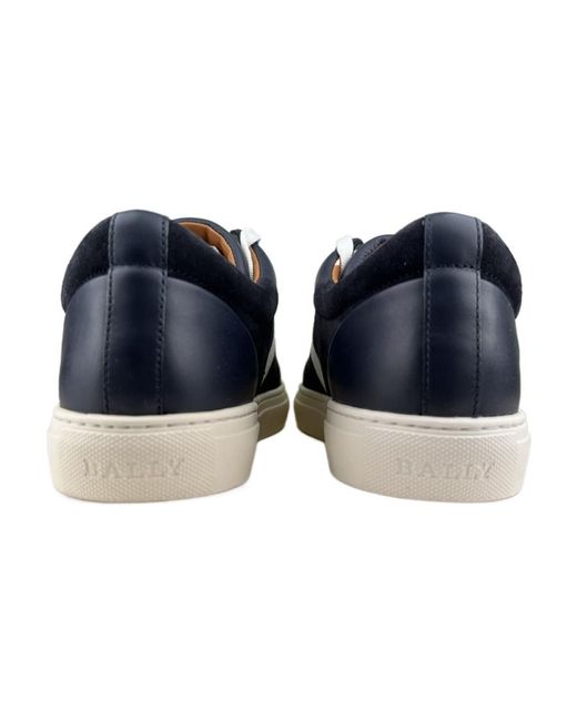 Bally Blue Logo Casual Sneakers for men