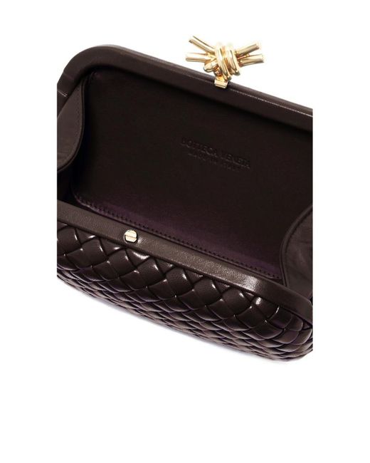 Bottega Veneta Black Knot Intrecciato Shoulder Bag