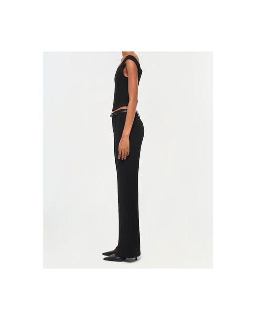Jonathan Simkhai Black Ansel Trousers