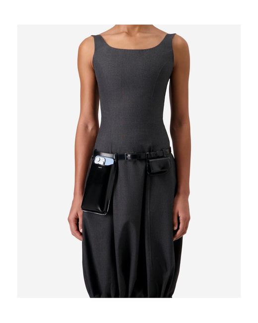 Coperni Black Tailored Balloon Dress