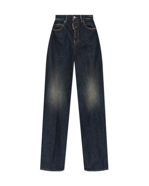 DSquared² Blue Dark Desert Dust Wash Cool Girl Jeans