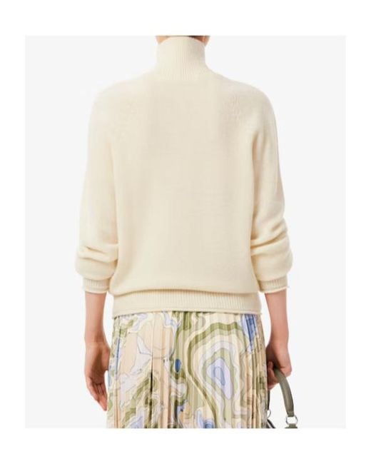 Lacoste Natural Carded High Neck Sweater