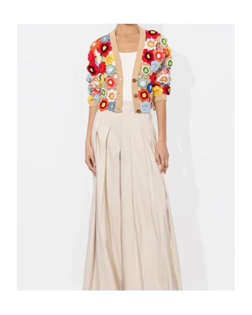 Alice + Olivia White Bradley Cardigan