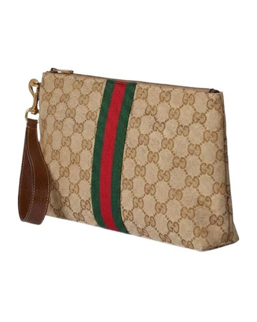 Gucci Natural Medium Gg Pouch for men