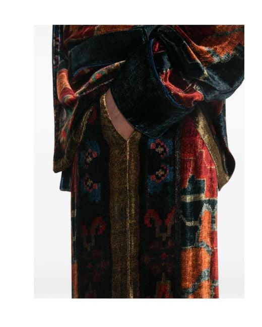 Pierre Louis Mascia Black Kanada Geometric-Pattern Trousers