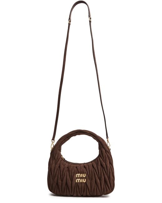 Miu Miu Brown Wander Hobo Bag