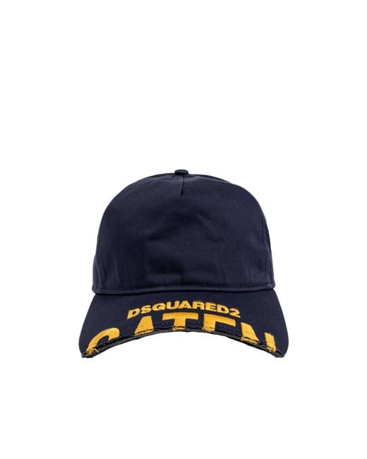 DSquared² Blue Logo Baseball Cap for men