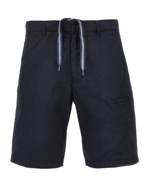 Aspesi Blue Drawstring Shorts for men
