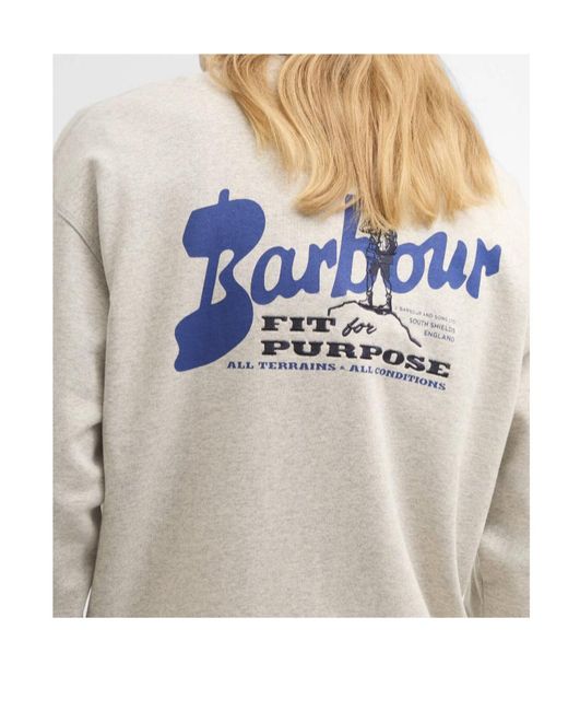 Barbour Natural Blythe Logo Sweatshirt for men