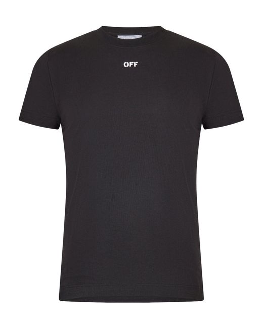 Off-White c/o Virgil Abloh Black Slim Fit T-Shirt for men