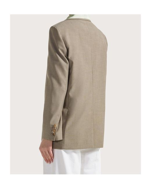 Seventy Natural Double-Breasted Jacket