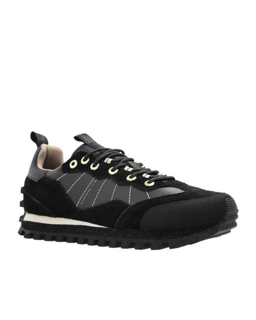 AllSaints Black Nevis Lace-Up Sneakers