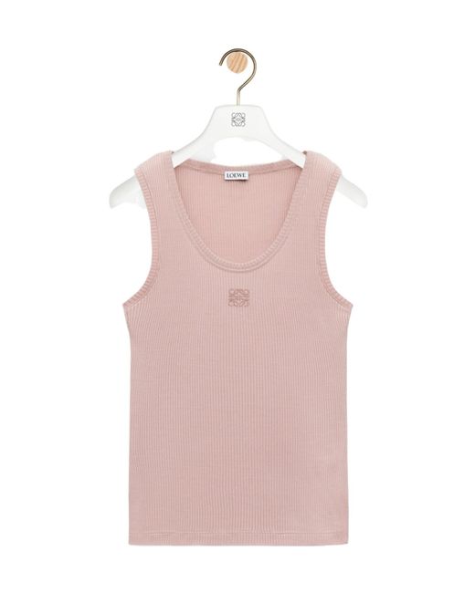 Loewe Pink Anagram Sleeveless Tank Top