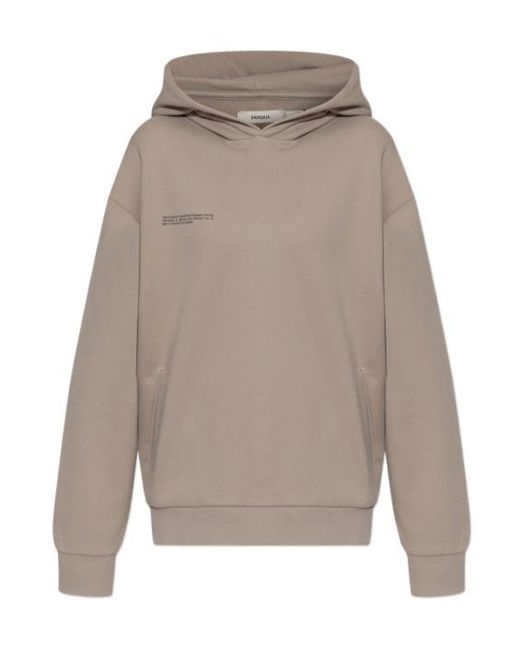 PANGAIA Gray Logo-Print Organic-Cotton Hoodie