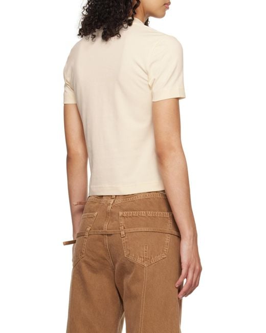 Jacquemus White The Gros Grain Crewneck T-Shirt