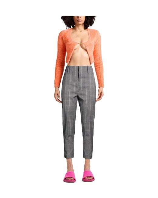 Isabel Marant Gray Tapered Casual Trousers