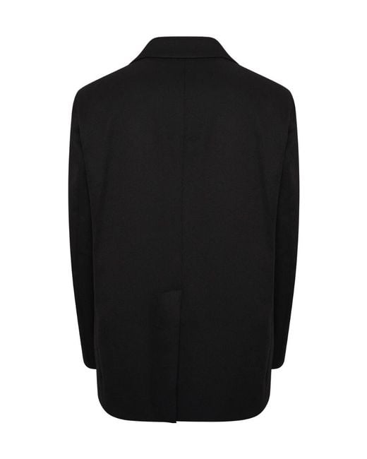 Raf Simons Black Lapel Printed Suit Jacket for men