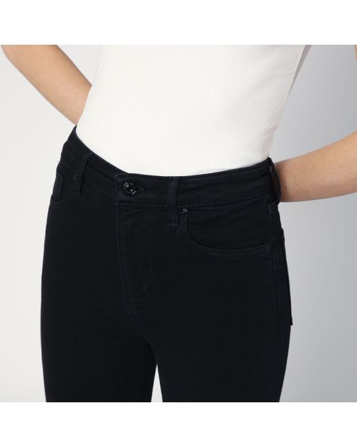 FRAME Black Denim Trousers With Belt Loops