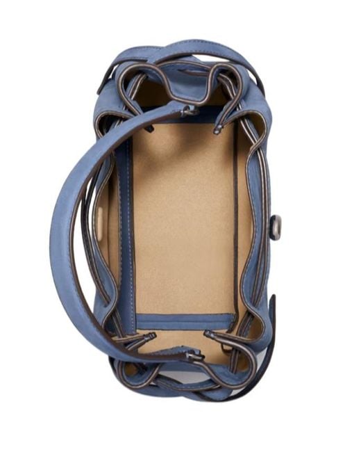 Tory Burch Blue Romy Bucket Bag