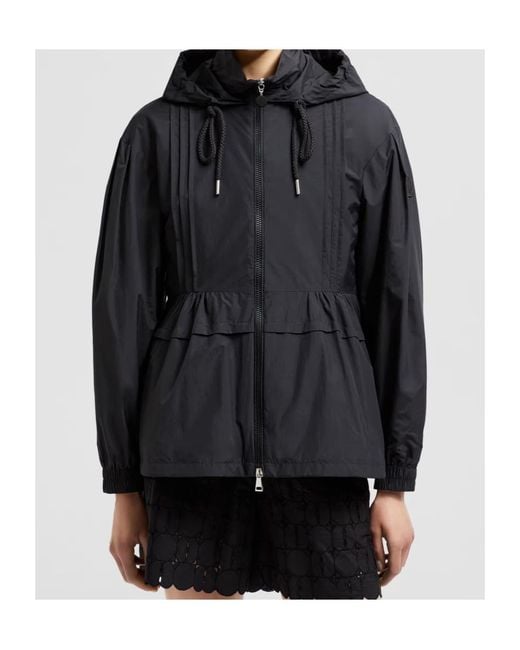 Moncler Black Vabre Hooded Parka Jacket