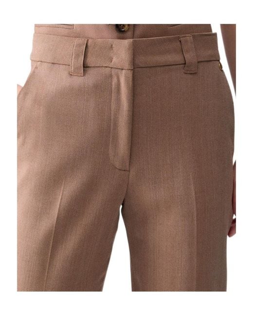 Liu Jo Brown Straight Trousers