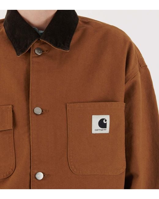 Carhartt Brown Long-Sleeved Work Jacket