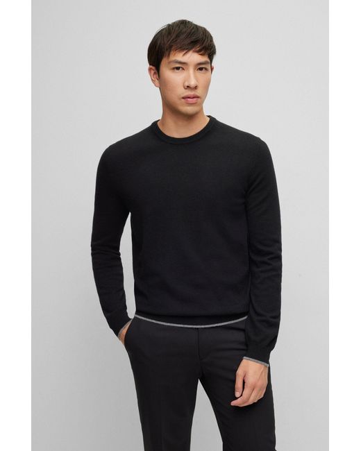 Boss Black Long-Sleeved Sweater for men