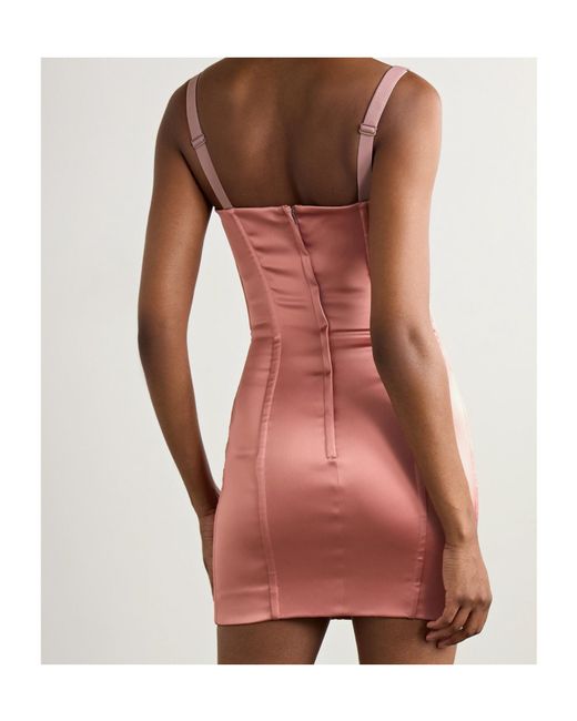 Dolce & Gabbana Pink Kim Number-Patch Sleeveless Mini Dress